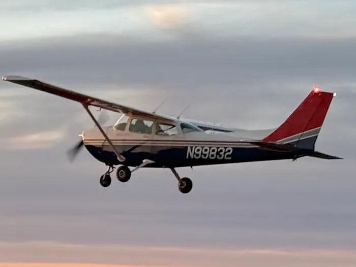 Exterior of Cessna 172P on the ramp