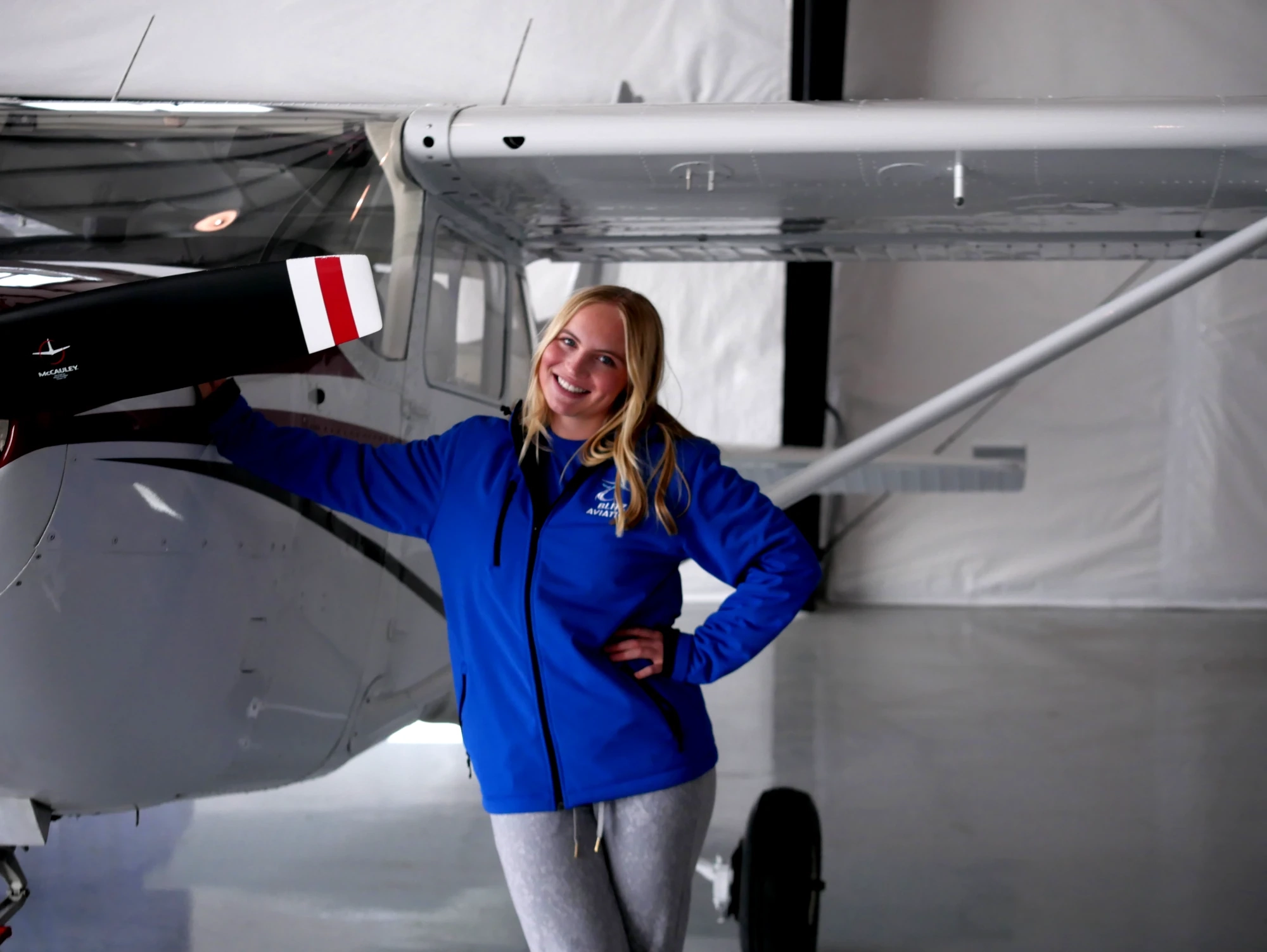 Flight Instructor Ruby Hutchinson at Blitz Aviation