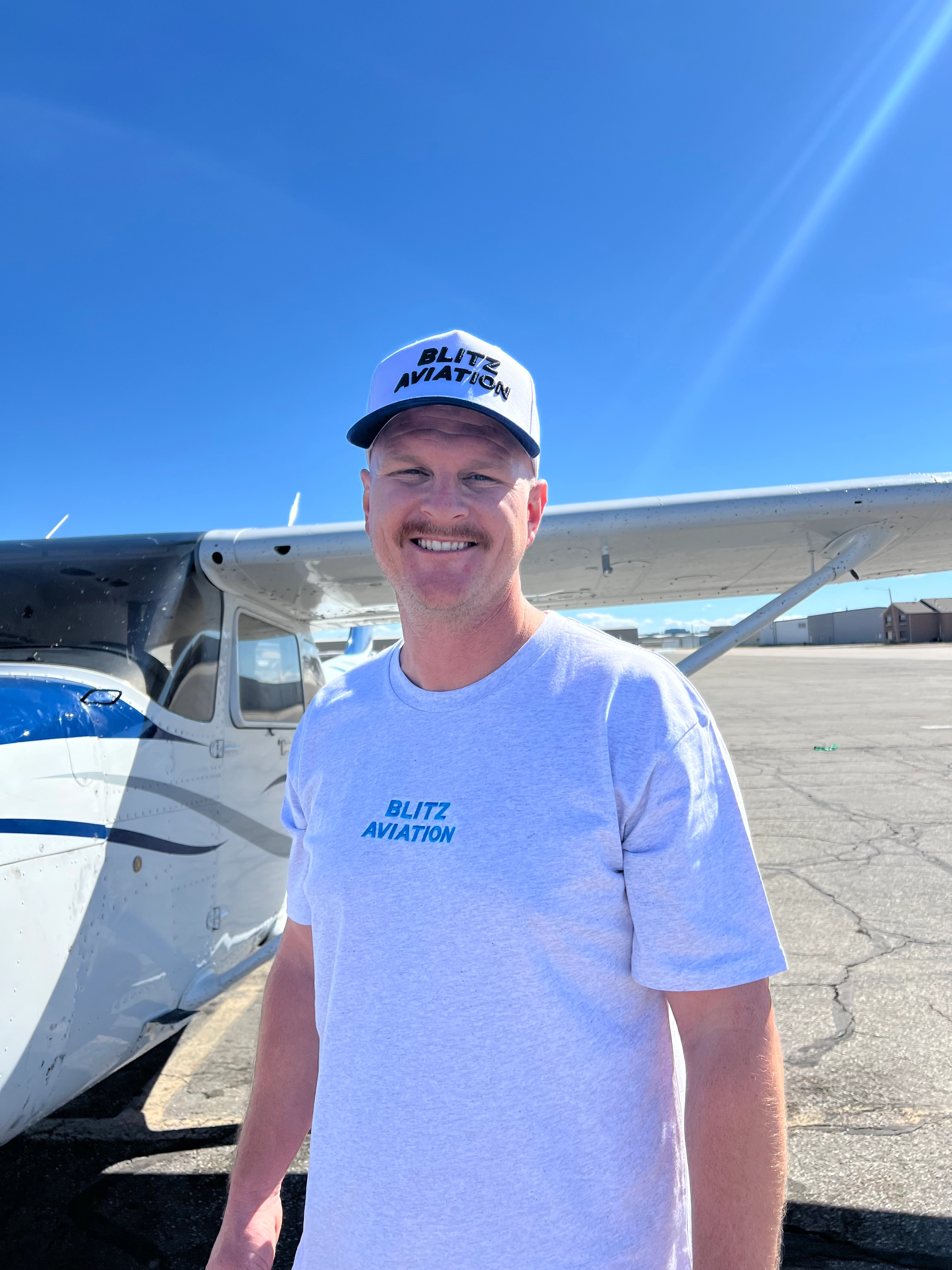 Flight Instructor Nate Rackham at Blitz Aviation